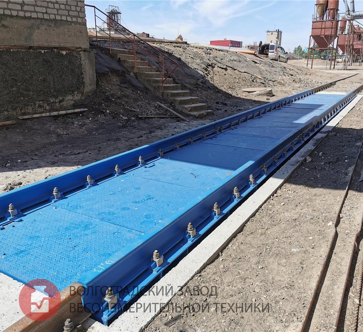 Вагонные весы БАМ 'ФУНДАМЕНТНЫЕ' с платформой 14,5 метров, грузоподъемностью до 100 тонн