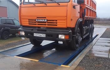 Весы автомобильные бесфундаментные «ВАЛ-М». Для взвешивания грузовых автомобилей массой до 40 тонн, длина весов до 8 метров (для небольшого грузопотока).