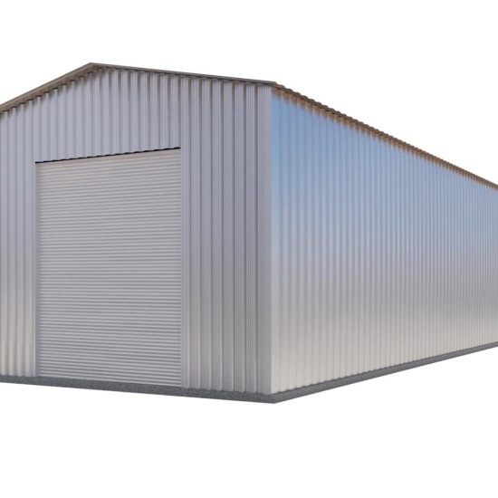 Ворота (комплект 2 шт) ангара "СЕВЕР"/"ЮГ" с двускатной крышей шириной 6 метров, автоматические. Ворота к ангару